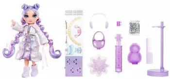 MGA Entertainment Rainbow High Winter Wonderland Violet – Zauberhafte Winterprinzessin für modebewusste Kinder