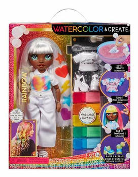 MGA Entertainment Rainbow High Watercolor & Create DIY Doll - Green Eyes
