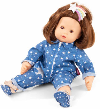 Götz 2427117 Maxy Muffin Mein Stern Puppe - 42 cm große Babypuppe mit braunen Schlafaugen, braune Haare und Weichkörper - Weichkörperpuppe in 9-teiligen Set