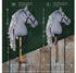 Pink Papaya Hobby Horse Ronja mit Halfter und Trense grau