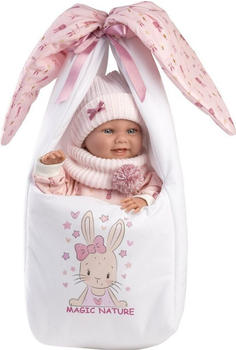 Llorens Baby Puppe Nica Rosa mit Tragetasche 40 cm