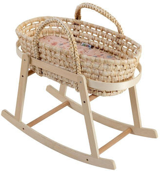 Howa Puppenwiege "mini flowers" mit herausnehmbaren Puppentragekorb