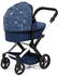 Bayer Design Kombi-Puppenwagen Xeo mit Tasche blau Schleife
