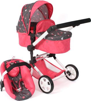 Bayer-Chic Linus Kombi-Puppenwagen Butterfly koralle