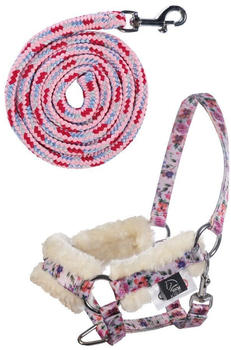HKM Halfterset und Strick Hobby Horsing Flower Print