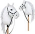 Pink Papaya Hobby Horse Mia mit Halfter und Trense