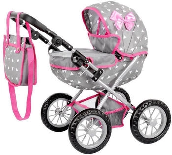 Kinderplay Puppenwagen Set mit Schmetterling grau