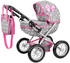 Kinderplay Puppenwagen Set mit Schmetterling grau
