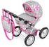 Kinderplay Puppenwagen Set mit Schmetterling grau
