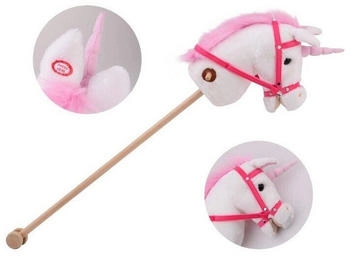 Johntoy Einhorn Steckenpferd mit Sound