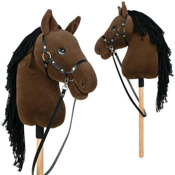 Pink Papaya Hobby Horse Blaze mit Halfter und Trense braun