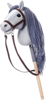 Hoppimals HOPPIHORSE Steckenpferd mit Trense grau