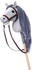 Hoppimals HOPPIHORSE Steckenpferd mit Trense grau