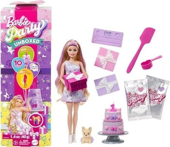 Barbie Party Unboxed Doll With Purple Dress (JFG70)