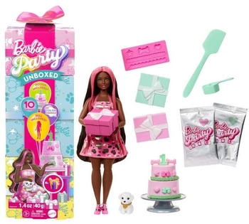 Barbie Party Unboxed Doll With Pink Dress (JFG71)