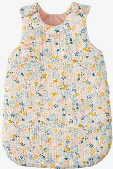 Vertbaudet Puppen-Schlafsack aus Baumwoll-Musselin geblümt