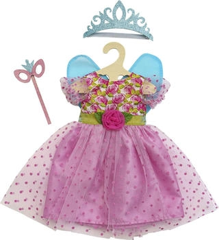 Heless Puppenkleid ''Prinzessin Lillifee'' Mit Glitzerkrone Und Augenmaske, 3-Teilig,