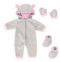 Bayer Puppenkleidung "Pl&uuml;schoverall 38-42"