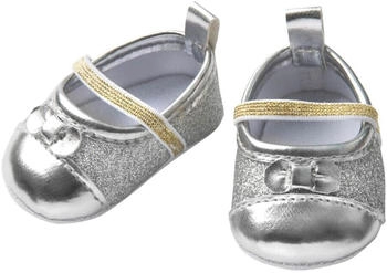 Heless Puppen-Glitzerballerinas, silber, Gr. 38-45 cm