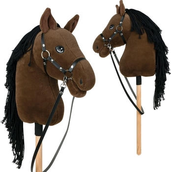 Pink Papaya Hobby Horse mit Halfter und Trense, Steckenpferd - Blaze Größe M