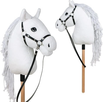 Pink Papaya Hobby Horse mit Halfter und Trense, Steckenpferd - Mia Größe M