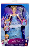 Mattel Anziehpuppe "Disney Prinzessin, Cinderella-Puppe im bezaubernden Ballkleid"