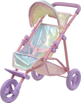 Teamson Kids Olivia's Little World Doll Jogging-Style Pram with Canopy Storage