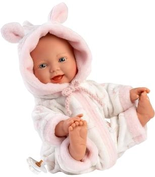 Llorens Little Baby realistische Babypuppe mit weichem Stoffkörper Helena mit blauen Augen (1063312)