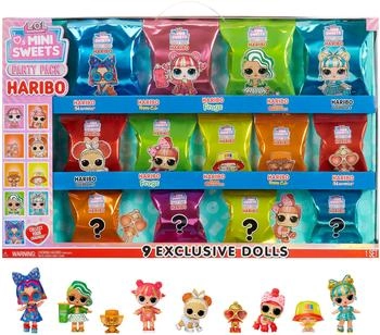 LOL Surprise Loves Mini Sweets x HARIBO Party Pack Set mit Puppen und Süßigkeiten