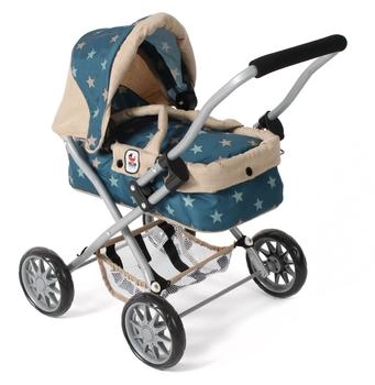 Bayer-Chic CHIC2000 Puppenwagen Smarty, Mini-Kuschelwagen, mit herausnehmbarer Tragetasche, Sternchen beige
