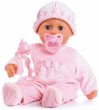 Bayer Babypuppe First Words Baby, 38 cm rosa (3-tlg), mit Schlafaugen und Babygeräuschen