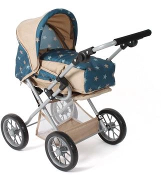 Bayer-Chic CHIC2000 Kombi-Puppenwagen Leni, mit herausnehmbarer Tragetasche, Sternchen beige