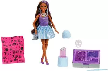 Barbie Glam Party Unboxed Purple Petite Doll
