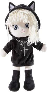 Heunec Poupetta Gothic Blondie, Puppe, Stoffpuppe, Kuschelpuppe, 25 cm, 474970
