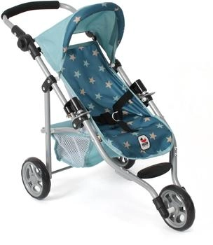 Bayer-Chic CHIC2000 Puppenbuggy Jogging-Buggy Lola, mit klappbarem Verdeck, Sternchen t&uuml;rkis