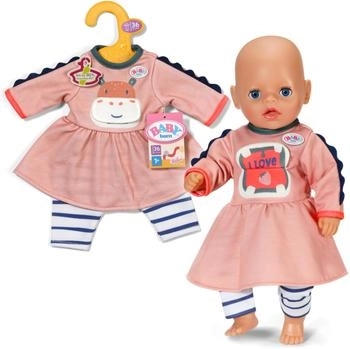 Zapf Creation Baby Born Puppenkleidung Kleid Dschungel, 36 cm, mit Kleiderbügel