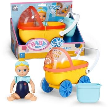 Zapf Creation ZAPF 838099 BABY born Splish Splash Kinderwagen mit Emma