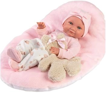 Llorens Babypuppe Nica mit Kissen, rosa, 40cm, Made in Europe