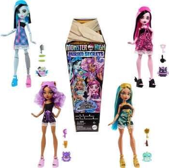 Mattel Monster High Buried Secrets Surprise Dolls With Cozy Creepover (HYV64)
