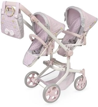 De Cuevas Toys DeCuevas 90875 Klappbarer Kinderwagen für Zwillingspuppen mit Tasche Sophie 2025 91 cm