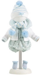 Llorens Puppen-Kleiderset blau weiss, 38cm
