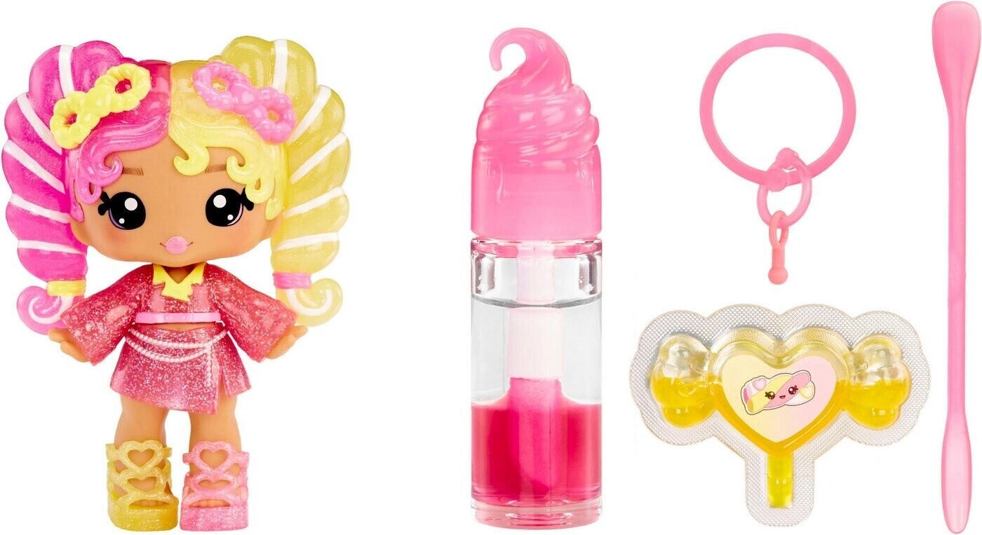 Yummiland Lip Gloss Puppe Mystery Color Change – Poppy Melonberry, Mit DIY-Lipgloss & Schlüsselanhänger – Spielzeug Ab 4 Jahren