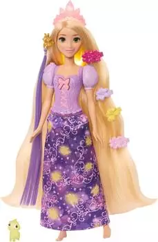 Mattel Anziehpuppe Disney Prinzessin, Feature Rapunzel Puppe, mit Leuchteffekt