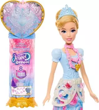 Mattel Anziehpuppe Disney Prinzessin, Juwel Reveal Cinderella Puppe