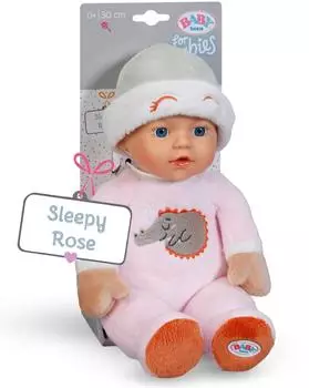 BABY born Babypuppe Sleepy for babies, rosa, 30 cm, mit Rassel im Inneren