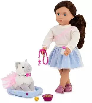 Our Generation Mindy Pepper 46 cm-Puppe Haustier-Katzen-Set