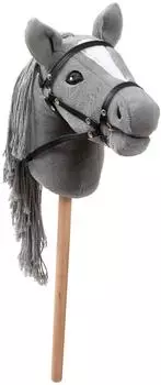 Ella & Piet Hobby Horse Steckenpferd SMOKEY mit Tasche (Grau)