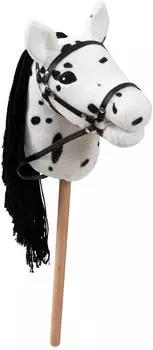 Ella & Piet Hobby Horse Steckenpferd MUFFIN mit Tasche (Weiß-Schwarz)