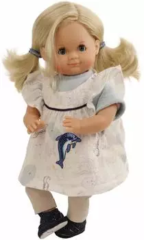 Schildkröt Schlummerle Gr. 32 ,Kleid im Meerestieremotiv blau