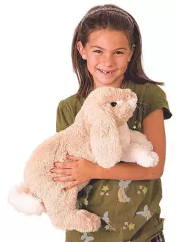 Folkmanis Handpuppe kuscheliges H&auml;schen